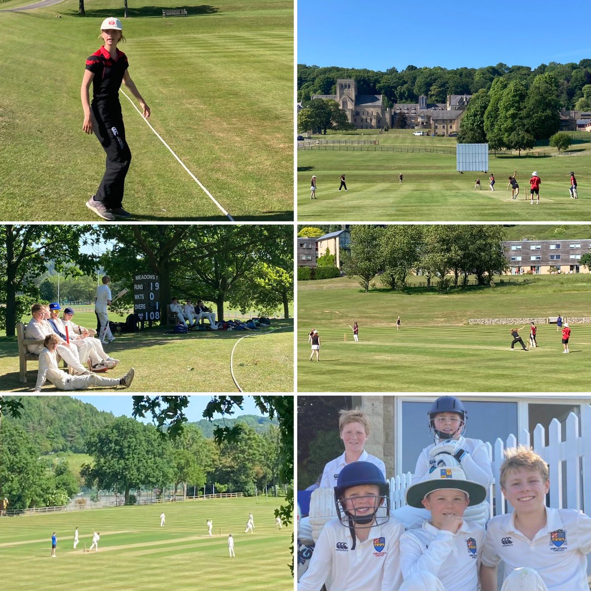 Runs aplenty this week. A maiden century for R. Storey and fifties for F. and O. Goor. Thank you to @TerringtonHall @RiponGrammarSch @ScarColl and @YarmSchool for fixtures so far this week. #AmpleCricket #SHACsport