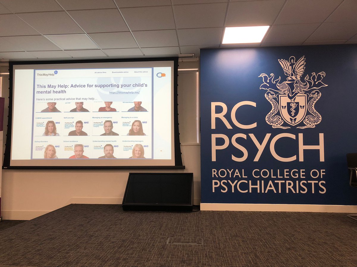 rcpsychCCQI's tweet photo. Anne Beresford and Leanne Walker presenting videos of the #thismayhelp initiative, a platform that provides mental health advice to parents and carers. https://t.co/06jV5GLZYl
#QNICForum23 https://t.co/Cjf49kAz0M