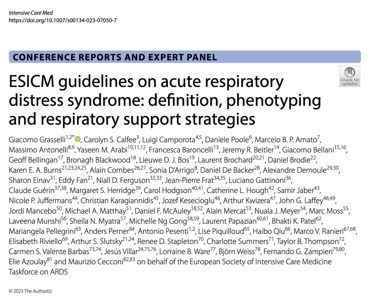 <a href="/ESICM/">ESICM</a> 🫁ARDS Guidelines...FREE ACCESS 🔥link.springer.com/article/10.100…