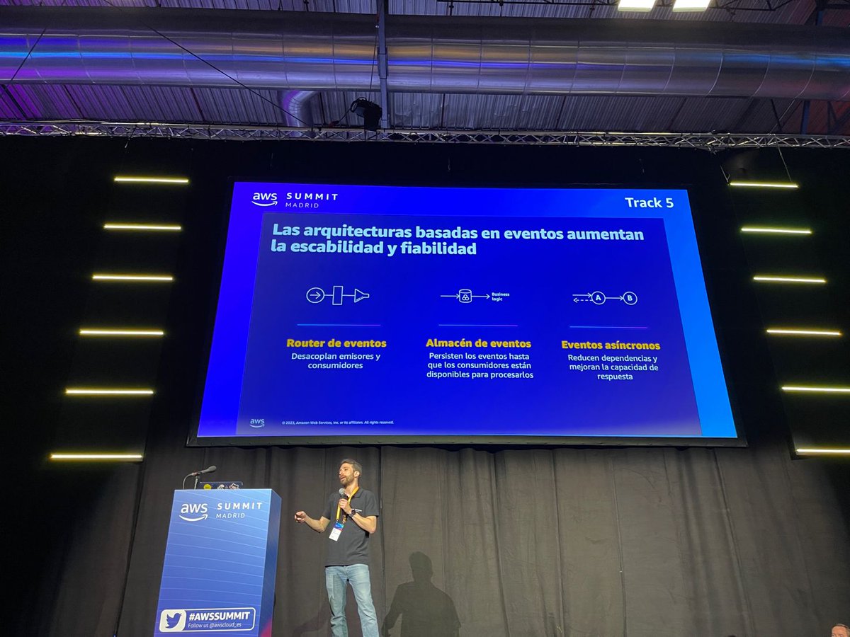bernal85's tweet photo. Great day yesterday at the #AWSSummitMadrid. It was a full serverless day for me! Delivered a breakout session about serverless-first strategies in the morning and then spent the rest of the day on serverlesspresso⚡️.

Hope everyone enjoyed as much as we did, see you next year! https://t.co/KZdau6ldK9