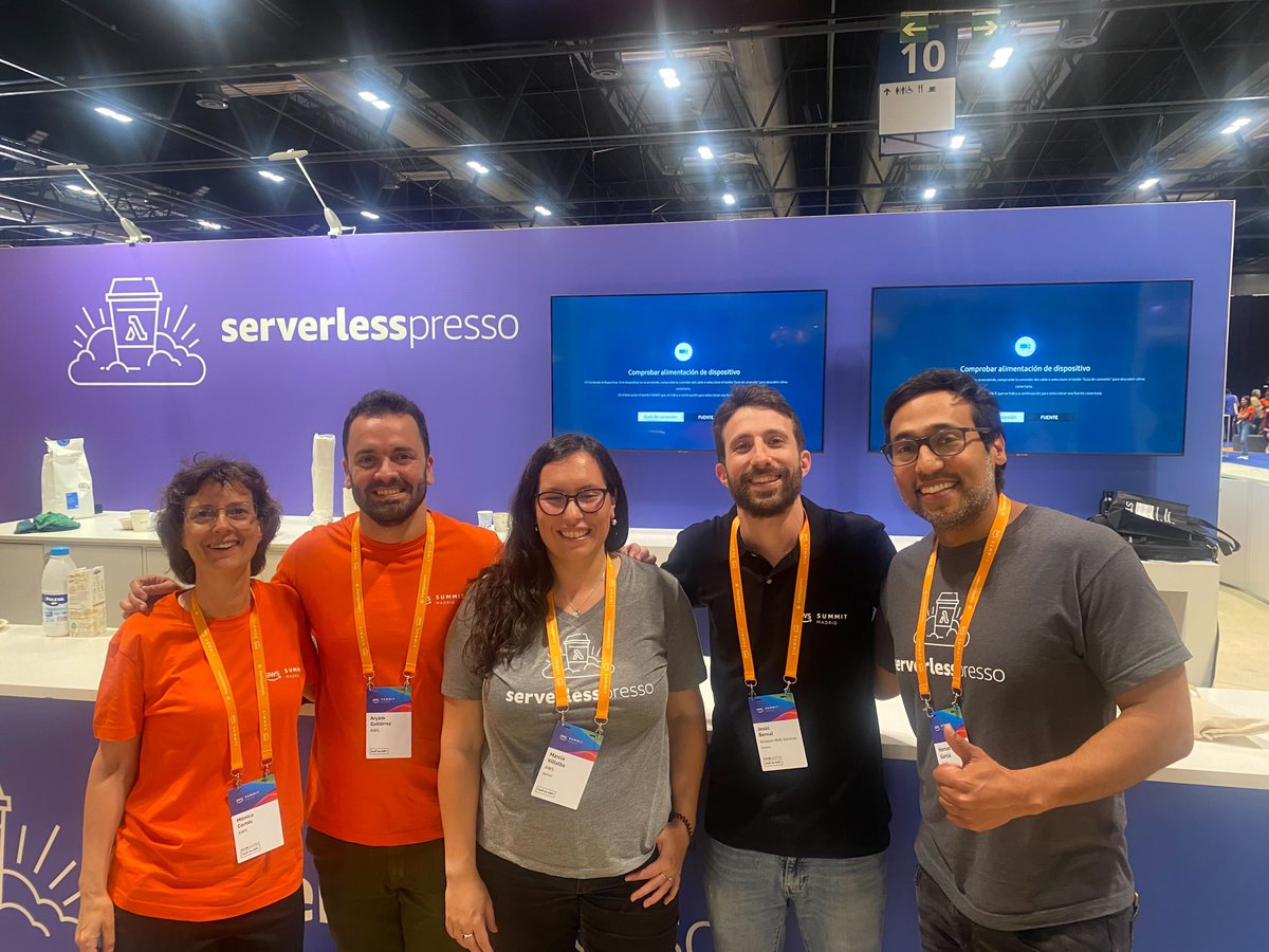 bernal85's tweet photo. Great day yesterday at the #AWSSummitMadrid. It was a full serverless day for me! Delivered a breakout session about serverless-first strategies in the morning and then spent the rest of the day on serverlesspresso⚡️.

Hope everyone enjoyed as much as we did, see you next year! https://t.co/KZdau6ldK9