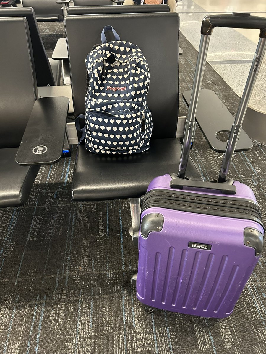 In these two bags I have packed a murder mystery board game, a surprise for my Mom, 5 presents for my nieces, 4 sunscreens for the older girls and a wrapped birthday present for a 6 year old. Yep Aunt Misty is ready!!!!