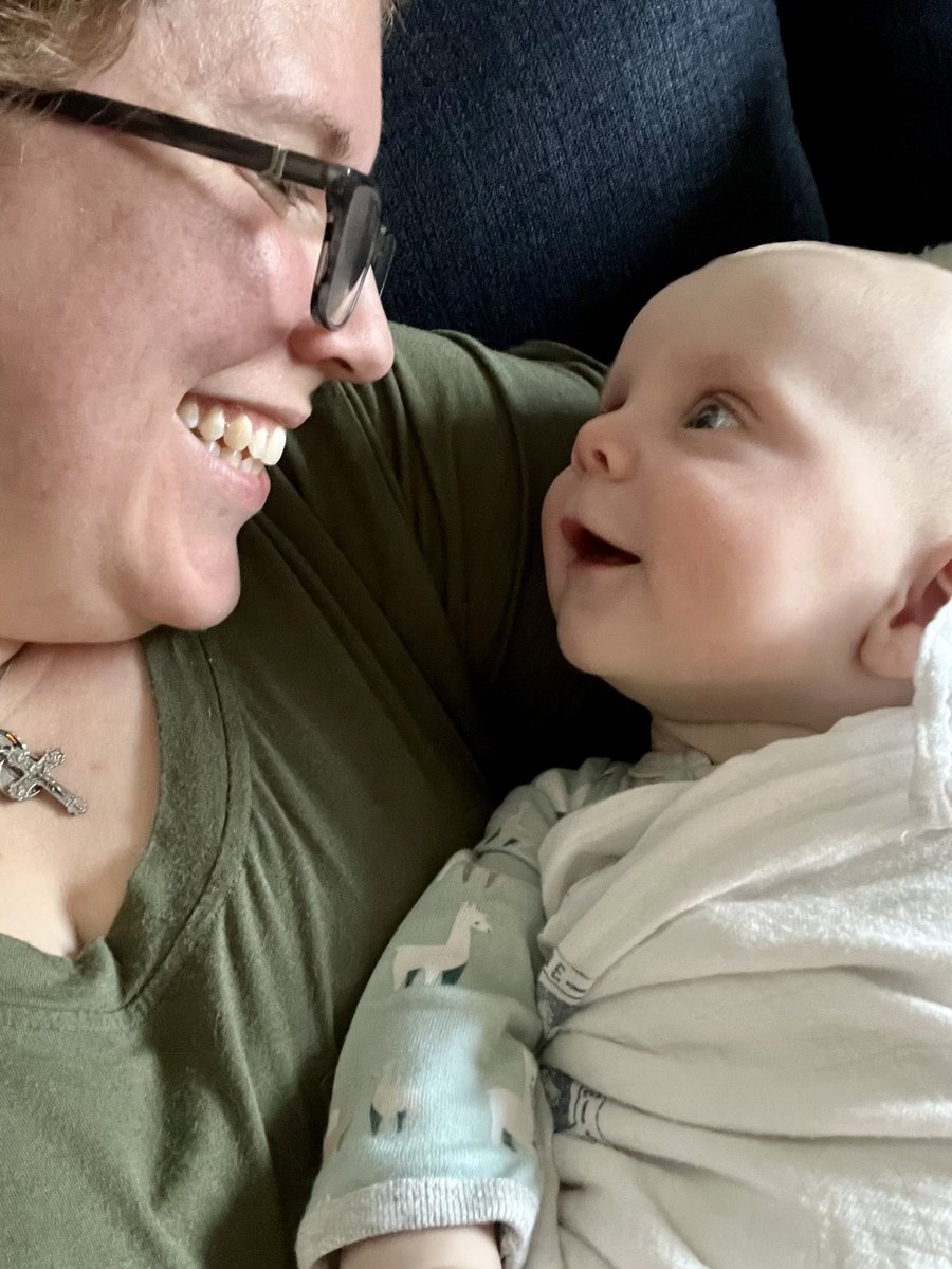 KatiePMcGrady's tweet photo. Godson snuggles acquired. Grateful to be with @raleininger &amp; @davidleininger for framily time. https://t.co/IwTOo6x300