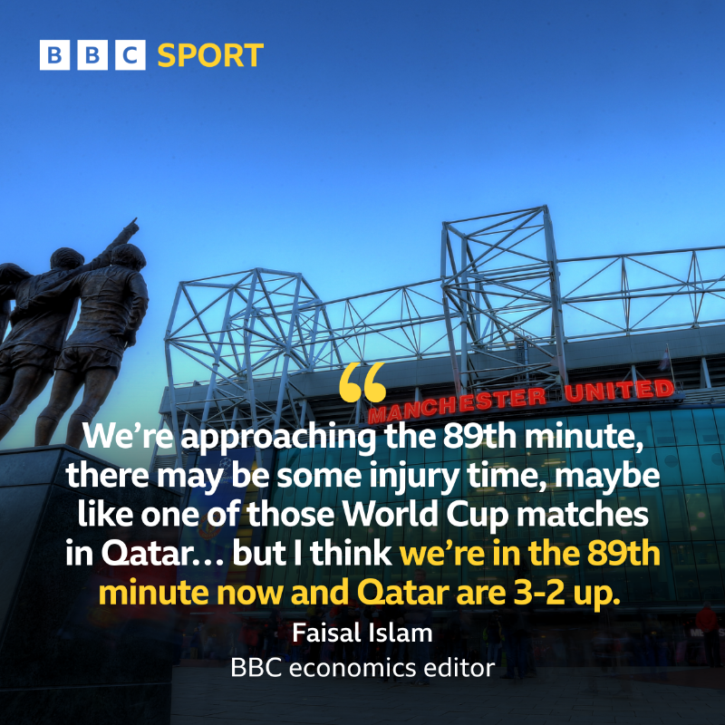 BBCMOTD's tweet photo. Is Manchester United's takeover about to reach full time? ⚽️
📱🎧 Latest episode of 'How To Buy A Football Club' is on @BBCSounds
#BBCFootball #MUFC
#HowToBuyAFootballClub