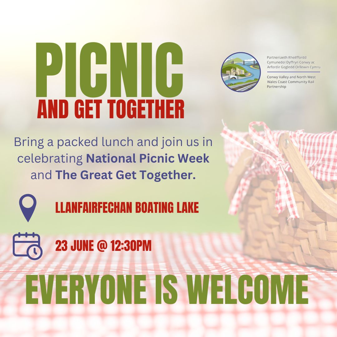 🧺 You're invited to join us for our picnic and get together event in honour of the #GreatGetTogether and #NationalPicnicWeek @PicnicWeek. Spread the word, pack some delicious food and dig out the blanket. EVERYONE IS WELCOME 🥪🍇🧀