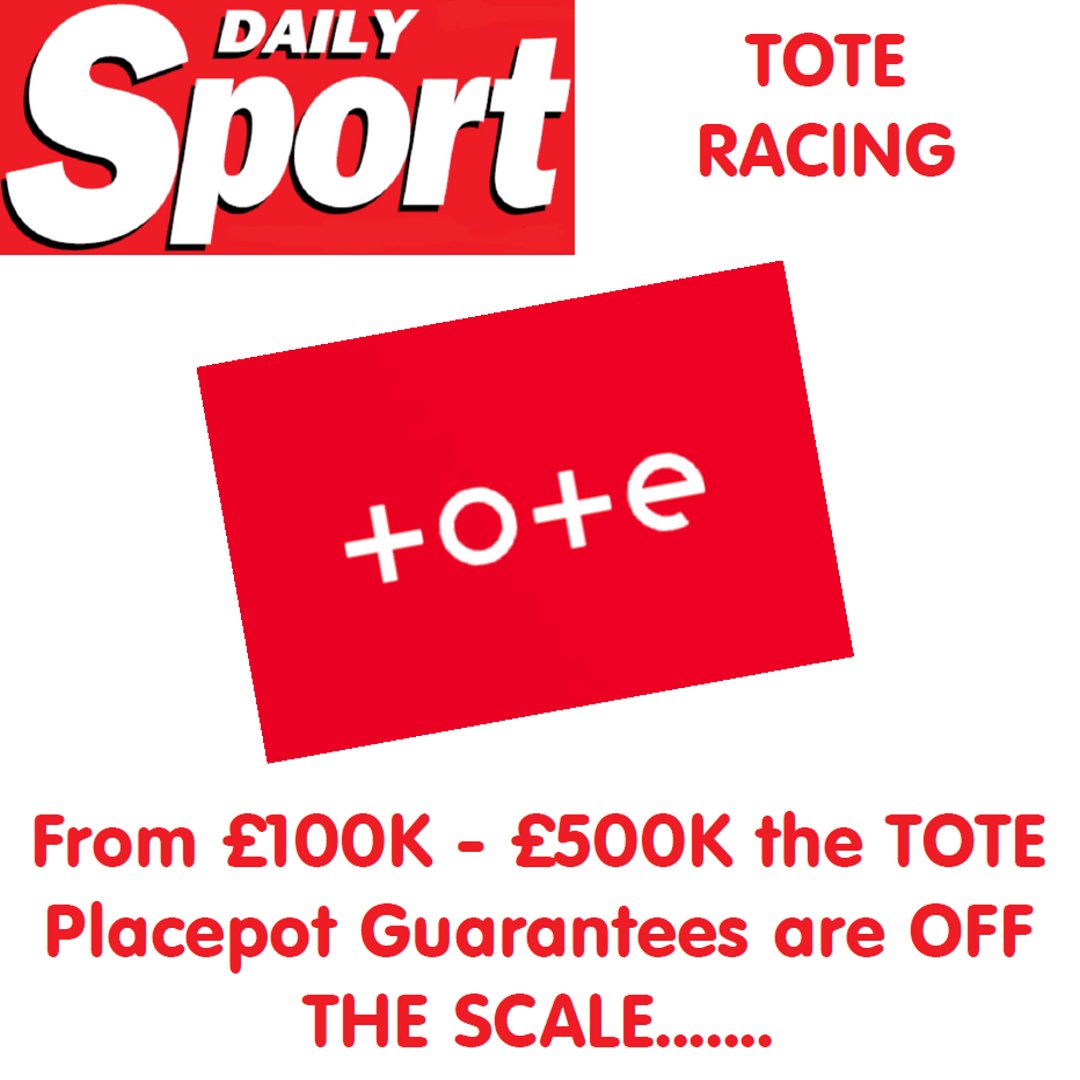 Daily_Sport's tweet photo. From £100K to £500K the Tote Placepot Guarantees Are Off The Scale
https://t.co/bs8zsJzDgk #HorseRacing #Betting #Odds #Tips #DailySport #TheSport #WeekendSport #TheRacingPaper #Bets #DailySportBet #TotePool #FridaySport #York #Tote #ITV7 #RT https://t.co/Zm5bfXuijg