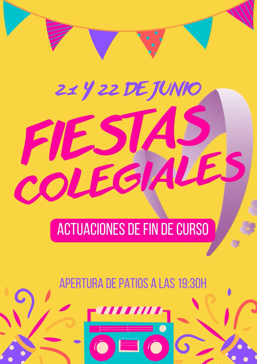 ¡Todo preparado para nuestras fiestaa colegiales! 
#somosFamilia #Maristas.