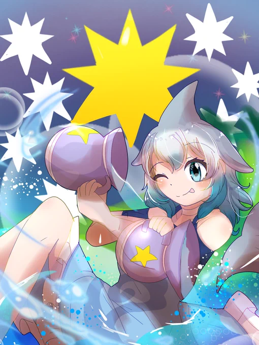大アルカナ17番、【星】のカードです。 輝く星のように、煌めく可能性と才を示します。注目を浴びること間違いなしでしょう。 しかし逆位置では高すぎる目標に停滞したり、自信喪失という意味になります。 転んでもめげなければ輝けます。『スーパースター』のような輝きを貴方は持っているのです。