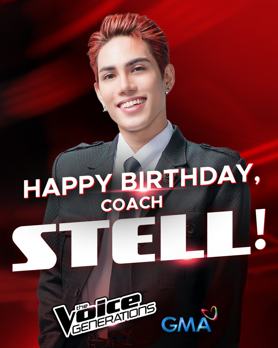 Happiest of birthdays to our boy group power coach, Stell! 🤩 Cheers to more blessings and happiness! 🥂 #KaarawanNiSB19Stell

Catch #SB19's Coach Stell on #TheVoiceGenerations soon on GMA!