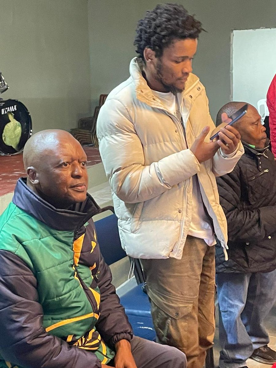 National Secretary for Publicity and Information, <a href="/Azania_msutukaz/">Dyaniswa Ngu NyokoMakwedini</a>, National Secretary for Finance, <a href="/1Seroke/">Jaki Seroke 1</a> and PASMA national President Aphelele Buku at the <a href="/MyPAConline/">Pan Africanist Congress of Azania (PAC)</a> June 16 commemoration event in Cape Town