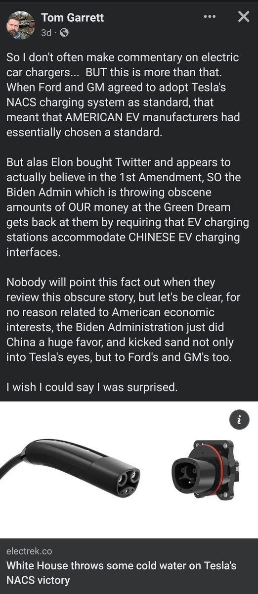 L5AutoUSA's tweet photo. This 👇 #EVs #ElectricVehicles #Elonmusk #Tesla #Biden https://t.co/VIhc1jSArn