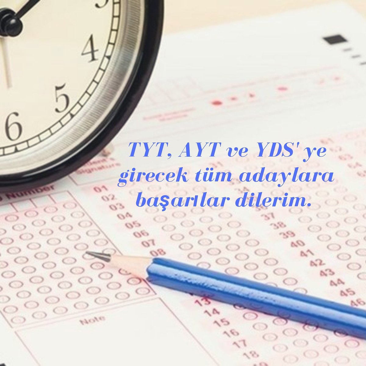 TYT, AYT ve YDS' ye girecek tüm adaylara başarılar dilerim.

#yks2023