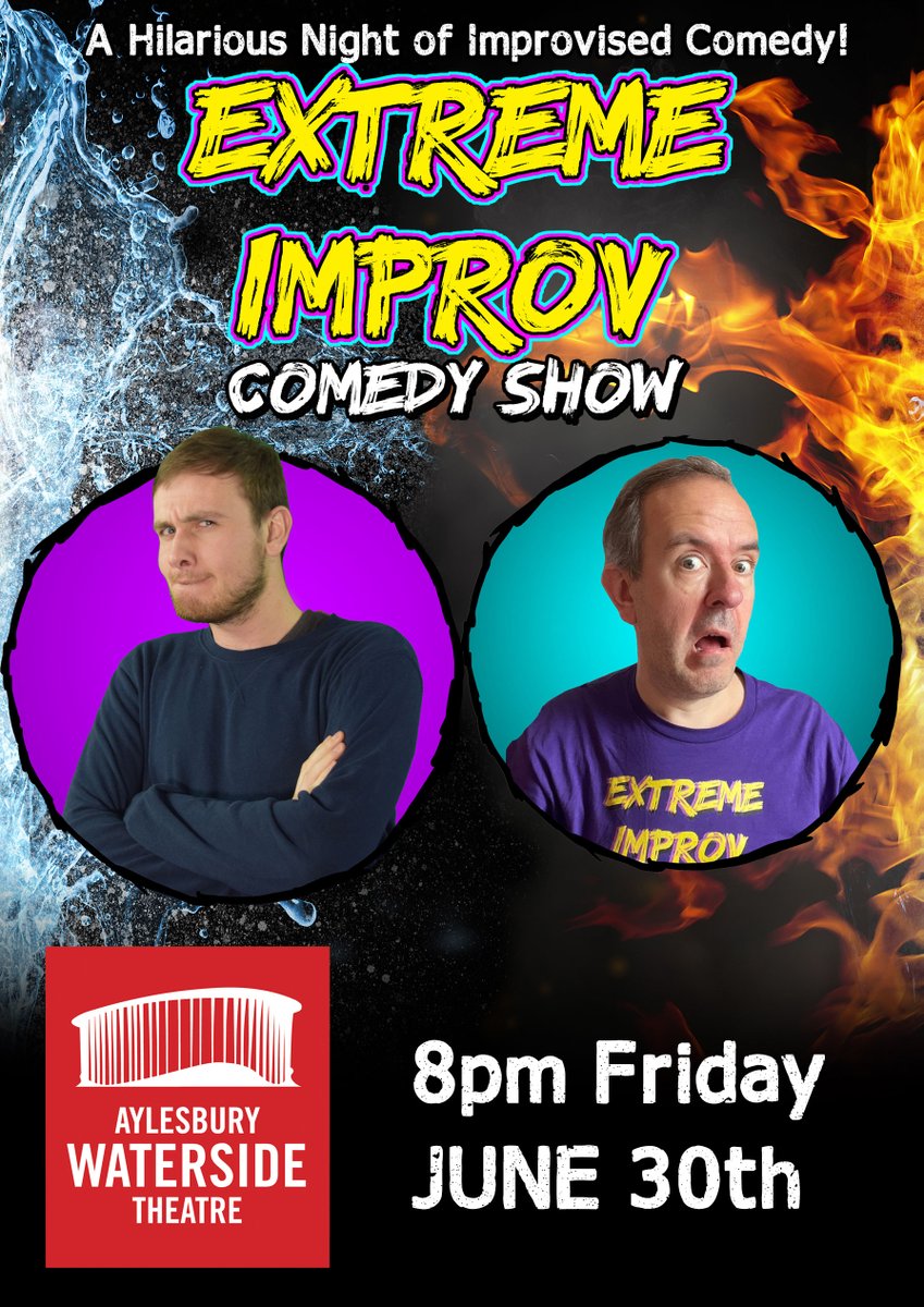 The hilarious Extreme Improv Comedy Show returns to the Aylesbury Waterside Theatre on Friday June 30th!

TICKETS: atgtickets.com/shows/extreme-…

@TheWaterside1 #aylesbury #watersidetheatre #extremeimprov