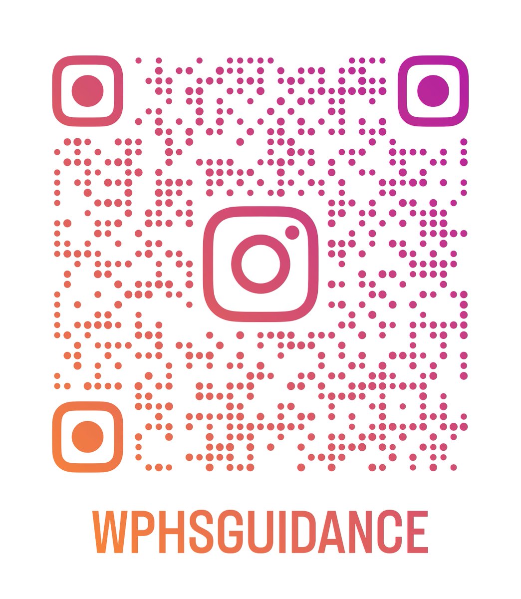 Follow WPHS Guidance Instagram page! Important information regarding community events, the college application process and school activities will be posted!