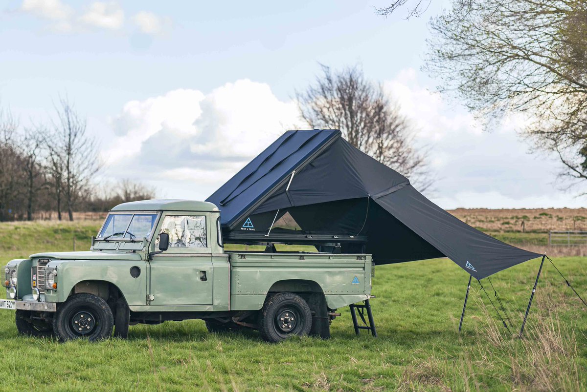 tent_trail's tweet image. The Adventure Series #hardshell #rooftent - Setup under 60 sec / 100% waterproof &amp;amp; UV resistant / Carry 35kg of cargo / Shoe bags, storage net &amp;amp; LED light / Anti-condensation layer / Zip-in awning extension
Special launch price of £2099!

#vanlife #camping #travel