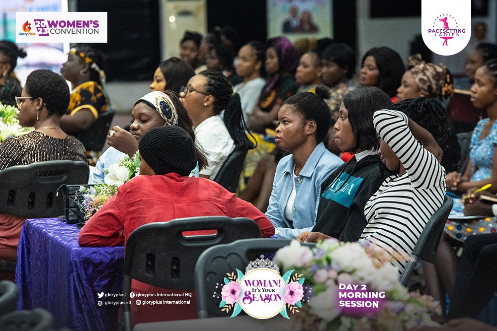 Gloryplusl's tweet photo. In this new season, you will take advantage of your gift as a woman and manifest like never before! 💃🏼

Plan to attend this evening session by 5pm and don't come alone.👀

#day2 #womensconvention
 #PaceSettingladies #womanitsyourseason #Gloryplusinternational https://t.co/n9e31C3pag