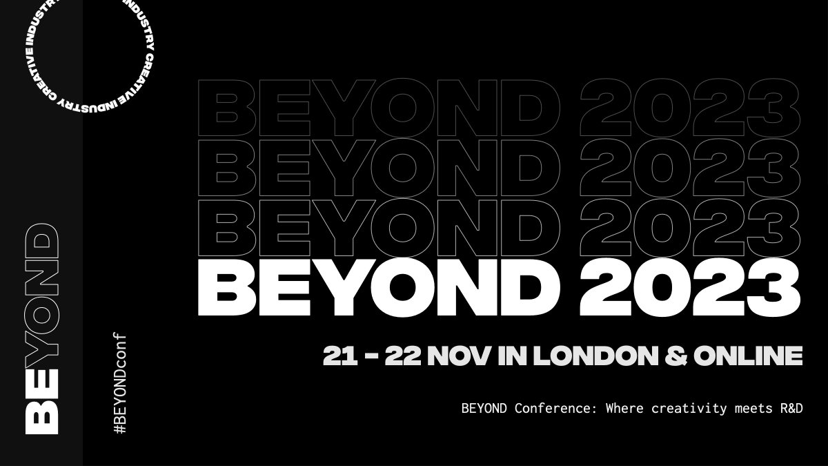 🗓 Save the date for BEYOND Global 2023! Join us 21-22 November 2023 at London's RI as we shine a spotlight on the role UK creatives play in international teams, building some extraordinary projects... Subscribe for ticket offers, available soon: bit.ly/32vlQT0