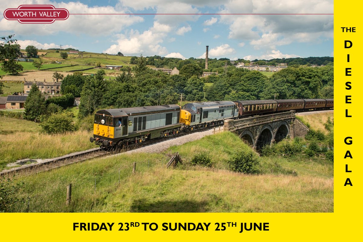 🥳Friday Feeling🤩

This time next week, we will be drawing an end to the first day of The Diesel Gala, recreating scenes like this, hopefully with blue sky & sunshine too!

All being well, the final guest will be announced on Monday; keep an eye out!

kwvr.co.uk/the-diesel-gal…