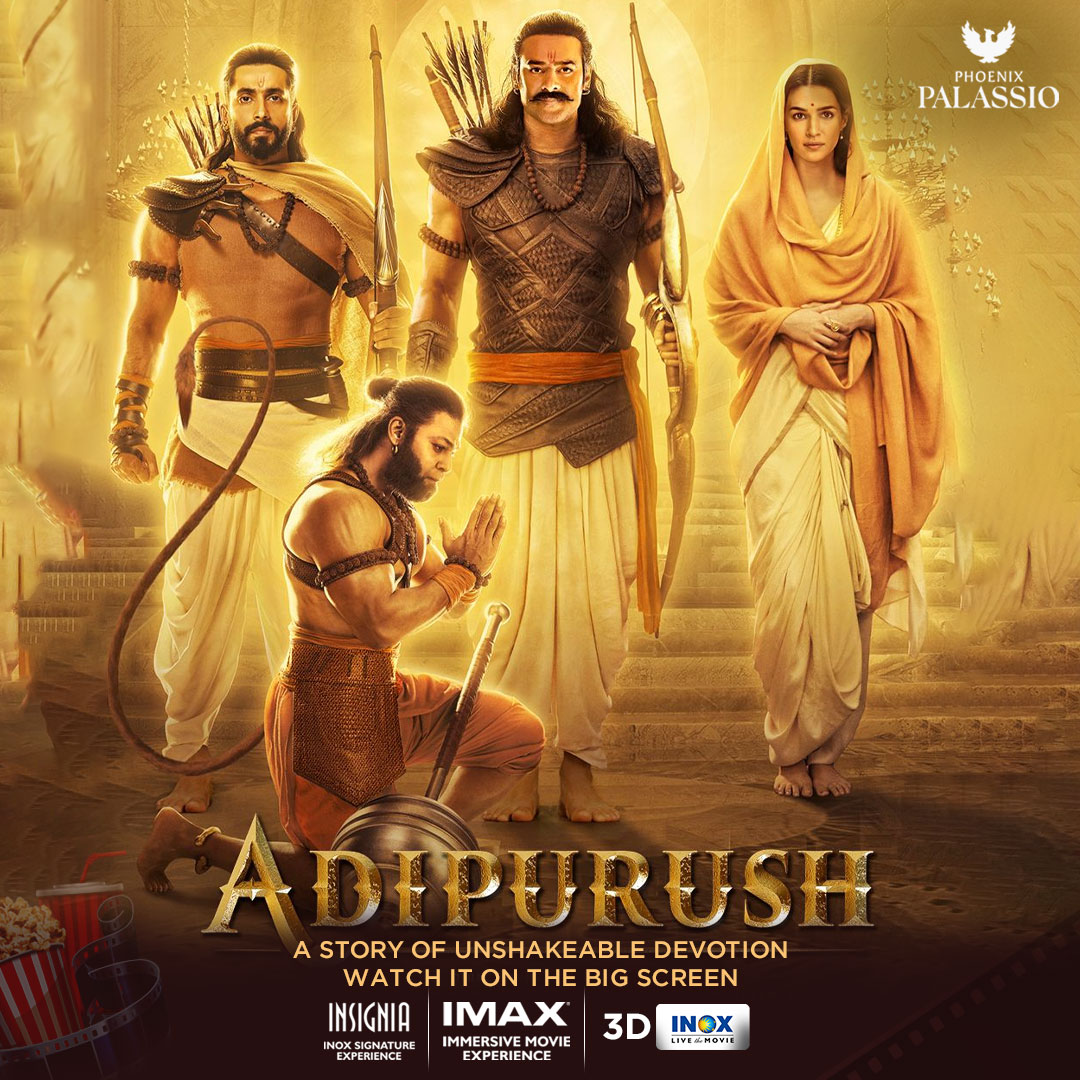 Are you ready to get on board for a breathtaking experience? 

Save the date and book your tickets now for the blockbuster of the year #Adipurush at Phoenix Palassio.

#Inox #Bollywood #Theatre #LucknowTheatres #LucknowMalls #Entertainment