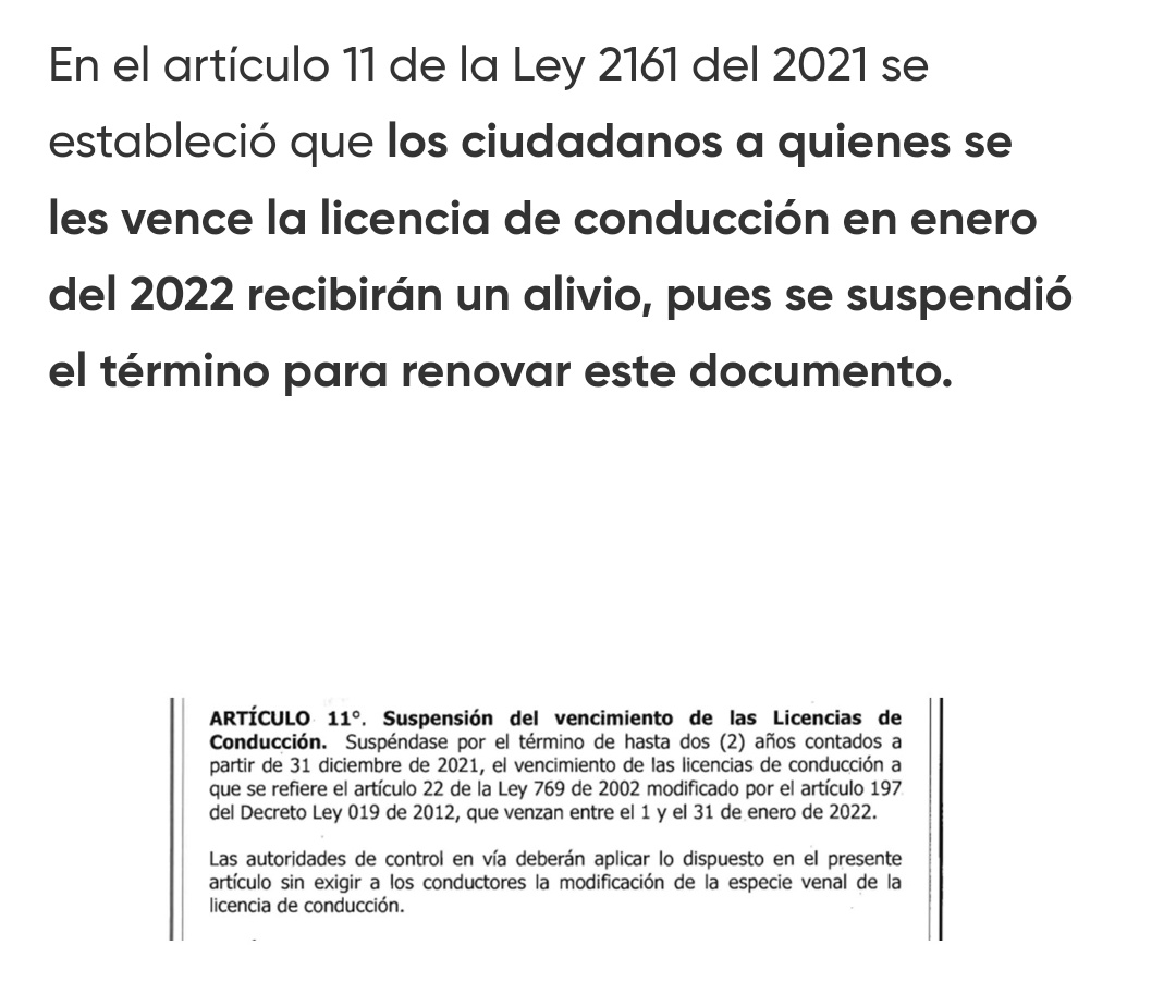 Elfarmaceuta1's tweet photo. @MinTransporteCo @MinTransporteCo hola, nos podrian aclarar a la comunidad, si este articulo de esta ley 2161, aun está vigente? https://t.co/VqMyObiLPD