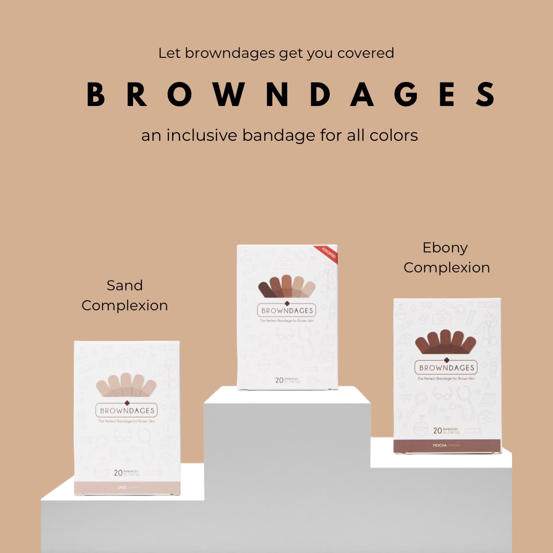 Whatever your skin tone is, we got you covered! We have 5 ranges of elastic bandage. With browndages, no one is left behind. 

Together, let us heal in silence. Shop browndages 🤎 (shop link in bio)