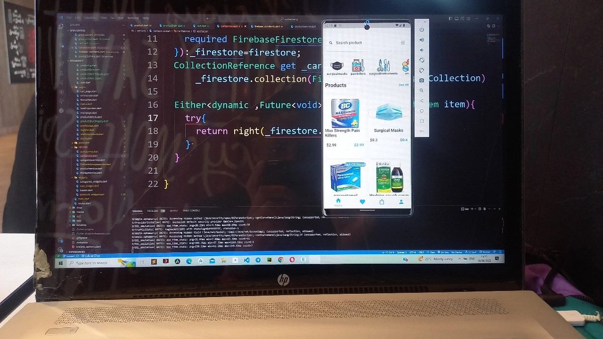 IsheunesuTembo's tweet image. What are you working on today ?
I am working on the flutter ecommerce app youtube series cart implementation and favorites
#flutter #firebase #flutterfirebase