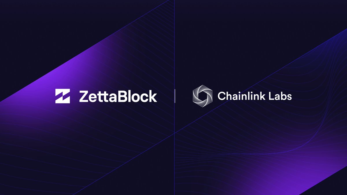 Chainlink (@chainlink) on Twitter photo Institutional-grade #Web3 data platform <a href="/ZettaBlockHQ/">ZettaBlock</a> has entered into a channel partnership with @ChainlinkLabs.
Discover how this helps enhance the data access and analytics capabilities of developers and enterprises โฌ๏ธ
zettablock.com/blog_detail?naโฆ Institutional-grade #Web3 data platform <a href="/ZettaBlockHQ/">ZettaBlock</a> has entered into a channel partnership with @ChainlinkLabs.
Discover how this helps enhance the data access and analytics capabilities of developers and enterprises โฌ๏ธ
zettablock.com/blog_detail?naโฆ