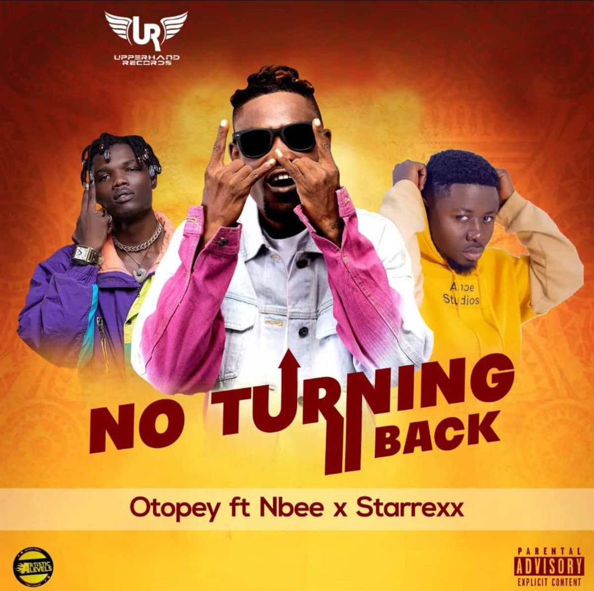 Otopey's tweet photo. #NoturningBack Dropping tonight 6pm get ready for another classic song ft @NBEEMUSIC X @Starrexx_ @starrexx_news X #Abom #1side https://t.co/HHsuXMGiKr