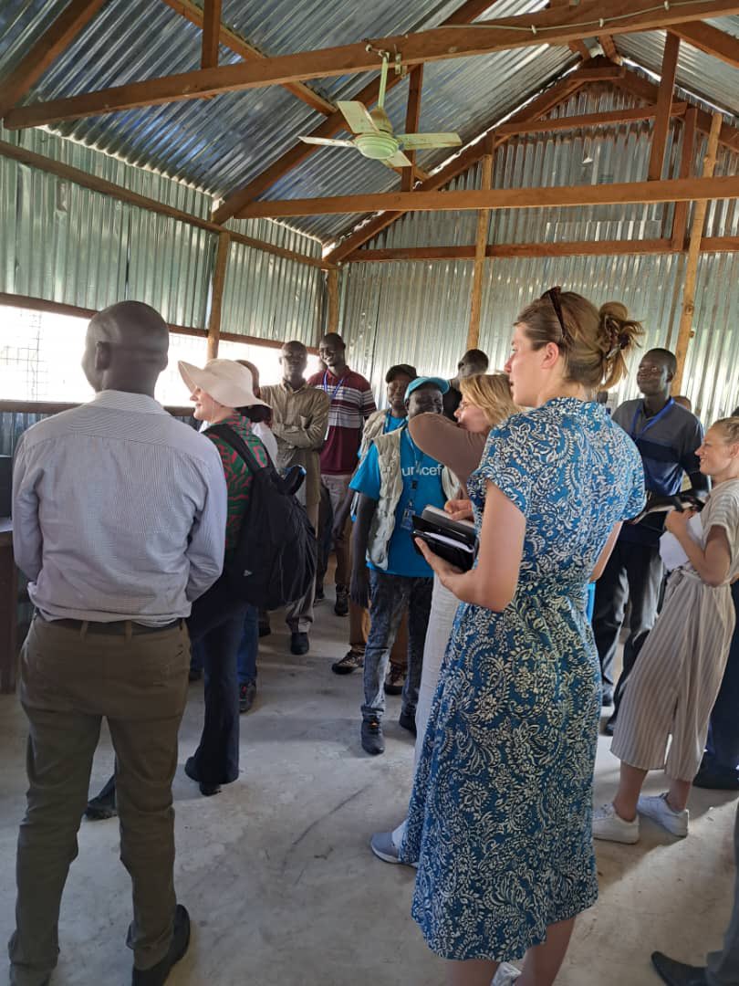 panomyom's tweet photo. SAADO and @undpsouthsudan hosted high delegation team @NLinSouthSudan to Bor VTC to visit our YEEP bens. The team was impressed by the number of youths absorbed into the job markets. Through the training,three trained ladies got jobs with WFP at their engineering workshop. https://t.co/rbjp4w37uP