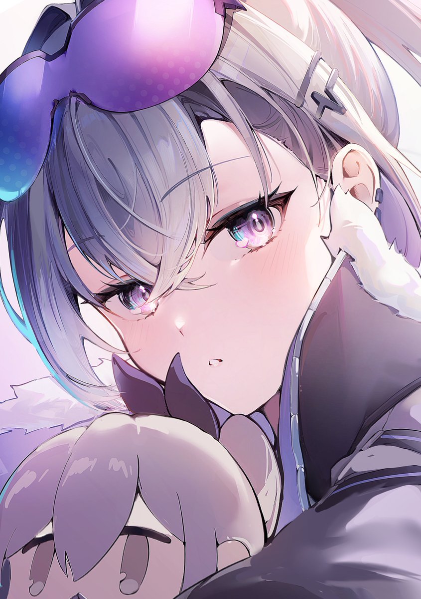 銀狼ちゃんお顔だけ…!」|みやとみやのイラスト