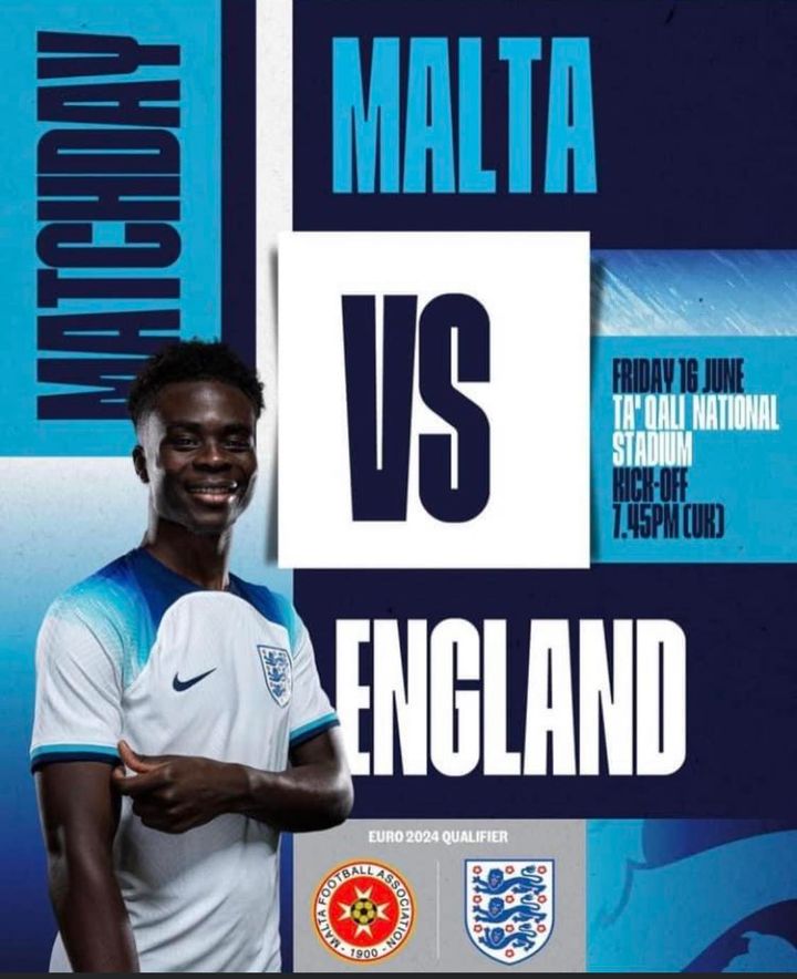 TheAlfredldn's tweet photo. Tonight it's Malta v England in a Euro 2024 qualifier from 7:30pm https://t.co/4Unw1aYkPT