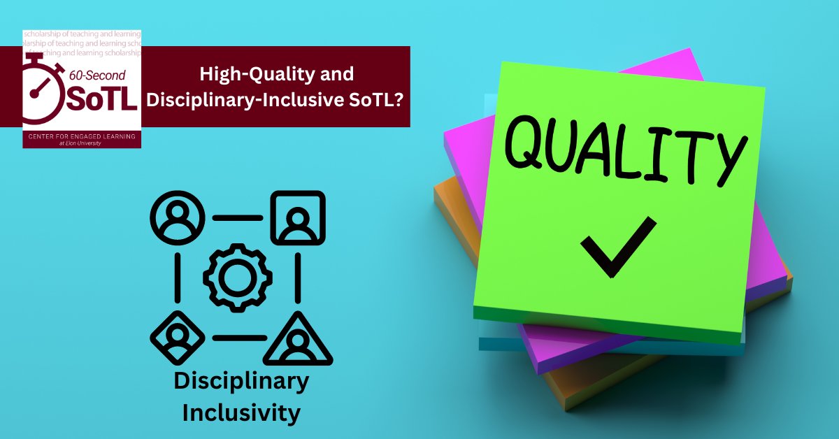 This week’s 60-Second SoTL episode features an article from the International Journal for the Scholarship of Teaching and Learning and considers how successfully the scholarship of teaching and learning balances quality with disciplinary inclusivity: buff.ly/43VZwiG