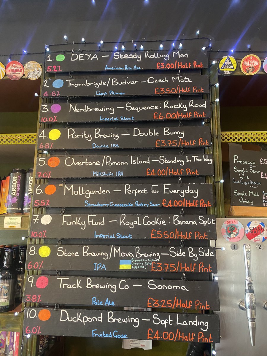 🍻 KEG BAR 🍻 
 
Weekend Keg Line Up! 

Tap 1 - @deyabrewery - Steady Rolling Man
Tap 2 - @thornbridge/@BudvarUK - Czech Mates
Tap 3 - @nerdbrewing - Sequence: Rocky Road
Tap 4 - @PurityBrewingCo - Double Bunny
Tap 5 - @Overtonebrewing/ @PomonaIsland - Standing in the Way