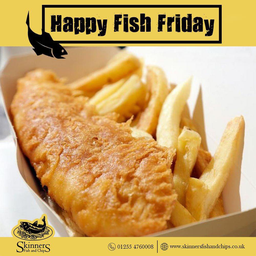 It’s 🐟FISH FRIDAY!🐟 There’s no better meal to welcome the weekend.

#fishandchips #fishandchipsclacton #foodie #clacton #food #chips #bestfishandchips #callandcollect #clactononsea #fishfriday #fishfry