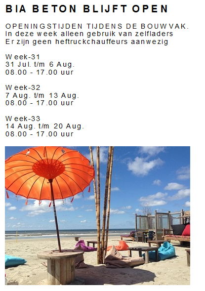 BIA BETON BLIJFT OPEN bia-beton.nl