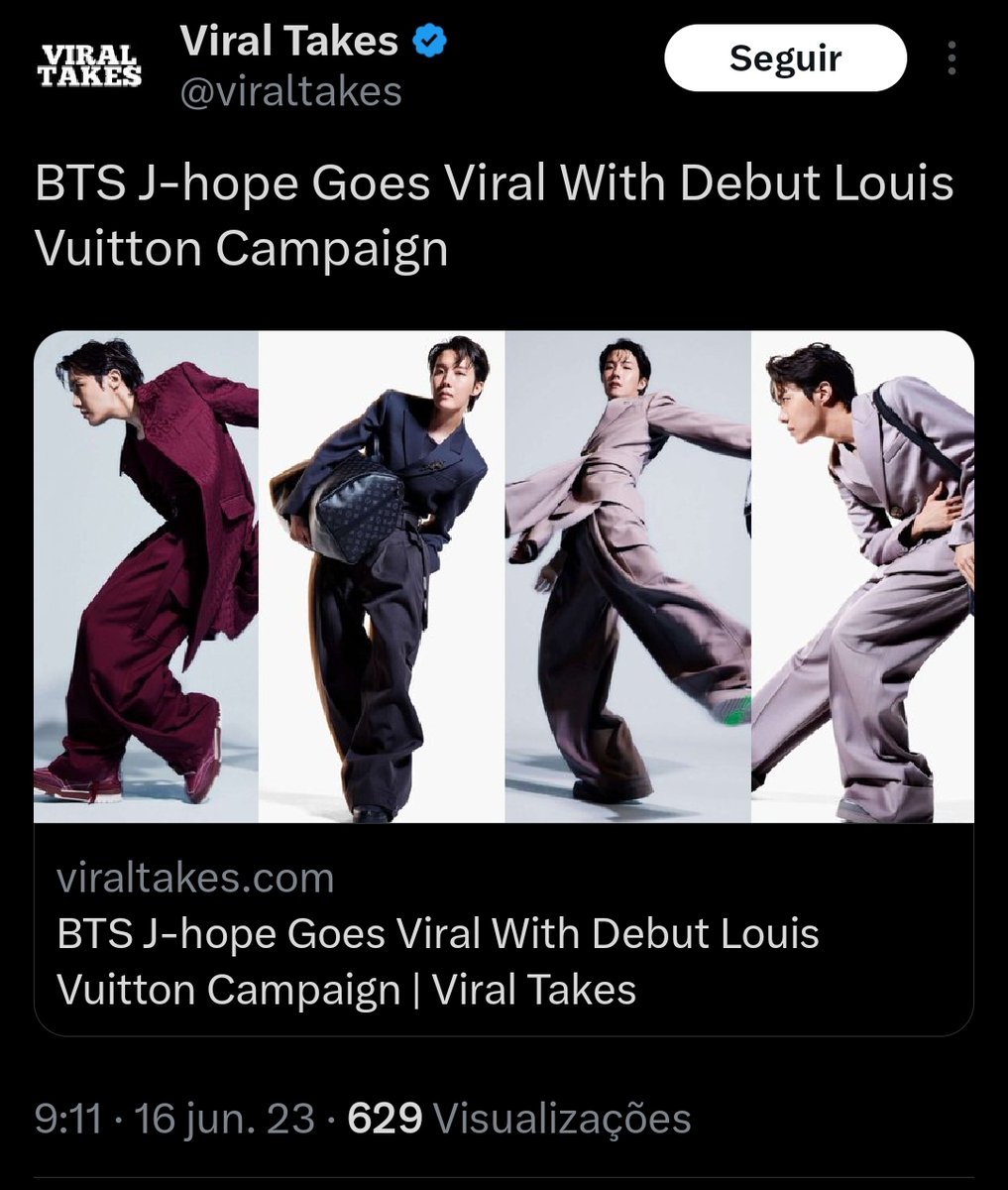Viral Takes on X: j-hope stuns for Louis Vuitton Men's Fall