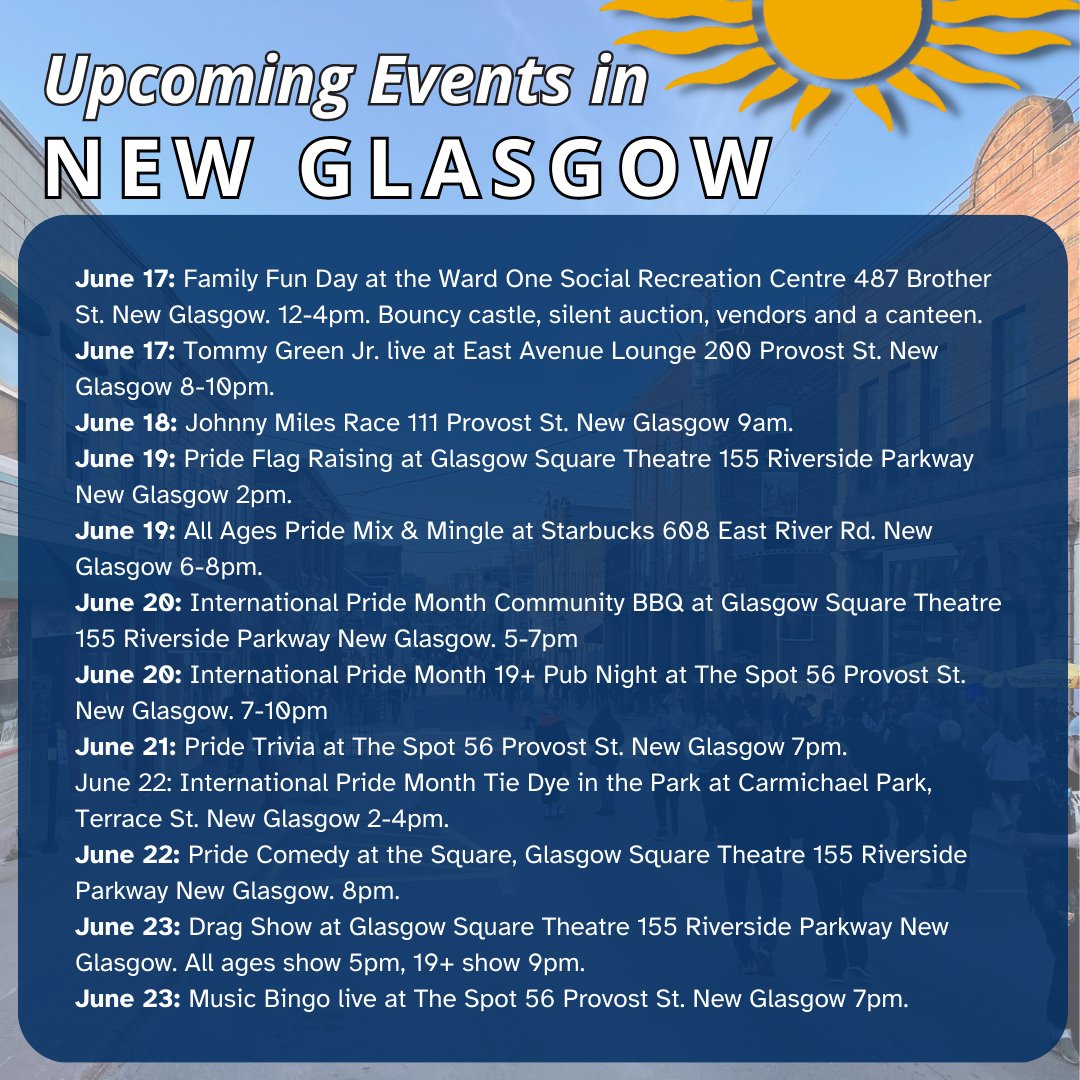 Town of New Glasgow on Twitter "There's always something to do in New