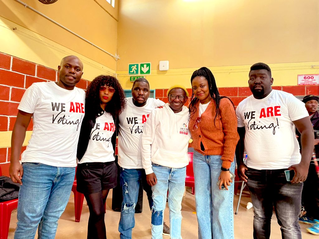 “We threw stones back in the days. You don’t need to throw them now just collect ours and build with them.” - Mr Seth Mazibuko 📚❤️🏆🎓 #ThisFreedom #WeAREVoting #YouthDay2023 🏆👏🏾📚🗳️🔑 @ActivateZA @UNDPSouthAfrica @UNDPAfrica