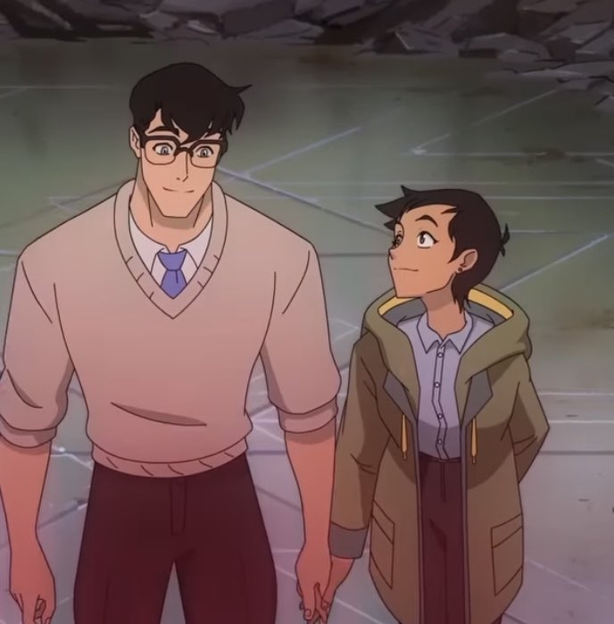 never knew animated lois and clark holding hands could affect me like this.