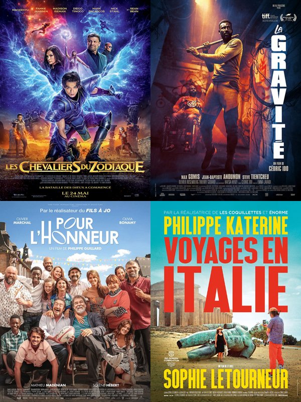 16. #LesChevaliersDuZodiaque ⭐️⭐️⭐️⭐️⭐️⭐️ @SonyPicturesFr 
17. #LaGravité ⭐️⭐️⭐️⭐️⭐️⭐️ @FilmsAlba #TrésorFilms
18. #PourLHonneur ⭐️⭐️⭐️⭐️⭐️⭐️ @Apollo_Distrib 
19. #VoyagesEnItalie ⭐️⭐️⭐️⭐️⭐️⭐️ @MeteoreFilms 
6/9