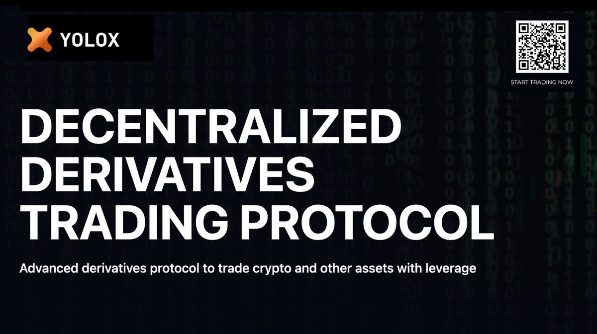 🔥Yolox Protocol - A decentralized derivative trading platform on #zkSync

Offering powerful features to trade synthetic derivatives with ease. Trade directly from your wallet and enjoy advanced order types like market, limit, and stop orders⚡️

 #DeFi #Cryptocurrency #Layer2