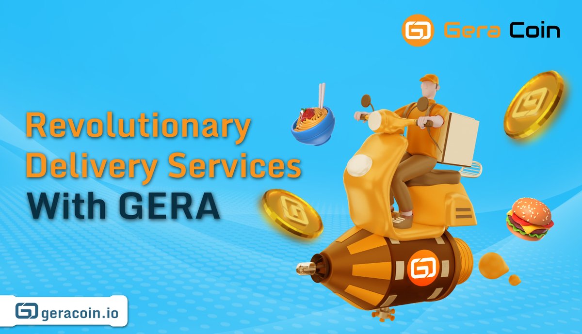 GeraCoin's tweet image. With the #GERA ecosystem, you can enjoy #secure storage and live tracking that enables smooth and easy #delivery. Being a #DApp, $Gera will also support open transactions making it the perfect fit to order your midnight cravings!

Visit us at: geracoin.io

#GERACoin