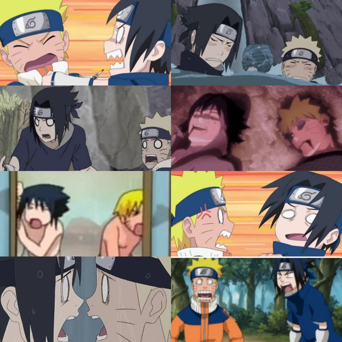 i really love the way sasuke snaps out of his cool and stiff persona only around naruto, displays emotions and goofs around like normal kids do💕