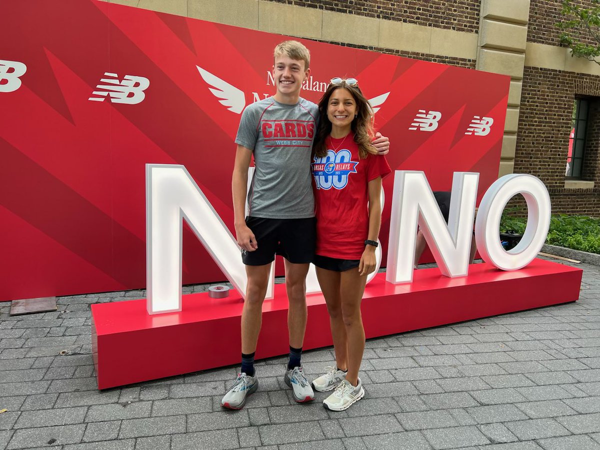 Good Luck to Evan Stevens &amp; Abi Street! They are both competing in the 2mi at New Balance Nationals!
#WeAreWebbCity