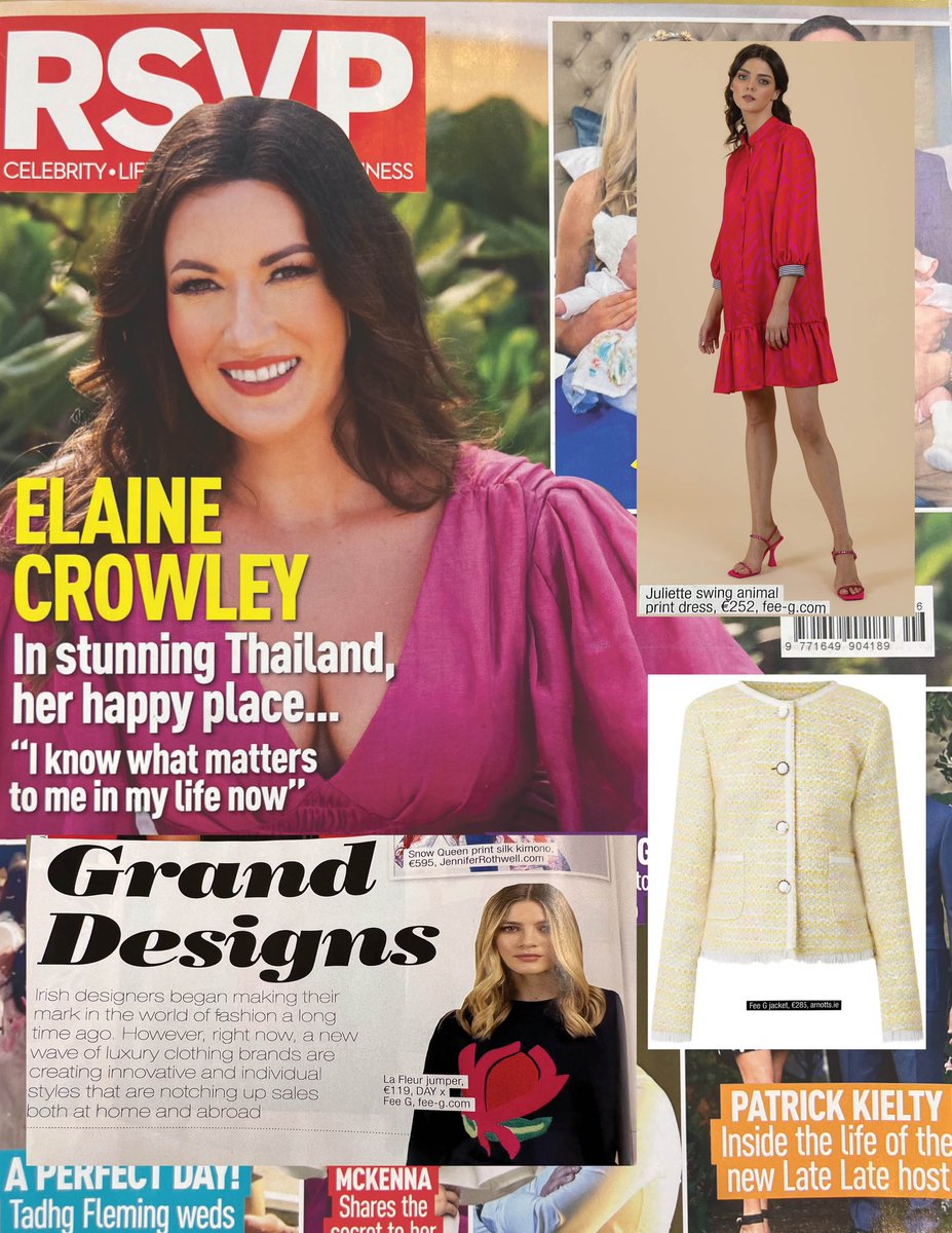 Great to see 3 of my designs included in this months <a href="/RSVPMagazine/">RSVP Magazine</a> Thanks so much <a href="/PaulaRSVP/">Paula Lenihan</a> for your support of fee G and Irish Design.