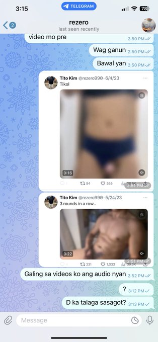 Tangina halos lahat ng video na may boses e BOSES KO ANG GAMIT. Tangina mo @rezero990 Gagu. Maka reply