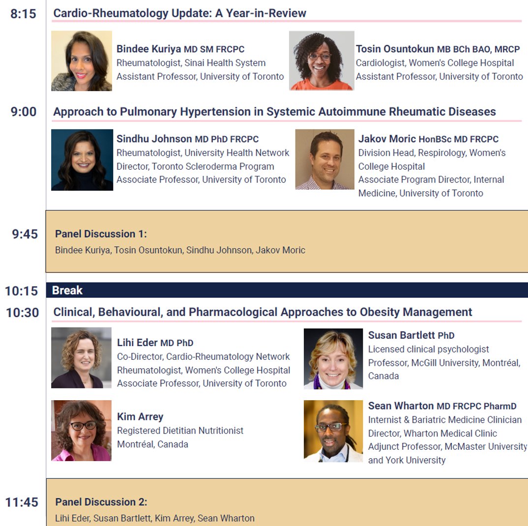 We are live with the morning sessions! Tweet using #cardiorheum Can't make it? Registration is open until June 29 - sessions will be recorded & accessible after the event. Watch on demand, any time. cardiorheum.org/symposium @WCHospital @UofTRheum @UofT_DoM