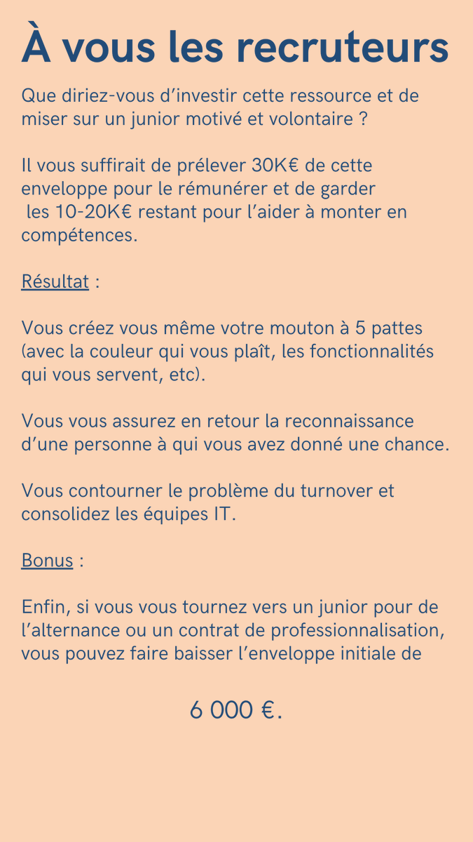 Virginie_Grall's tweet photo. Si jamais cela vous a piqué au vif --> https://t.co/r92gSrTpIm 😉

#recrutementit #developer #juniordev #it #developerweb #stage https://t.co/wVW9p5HGzw