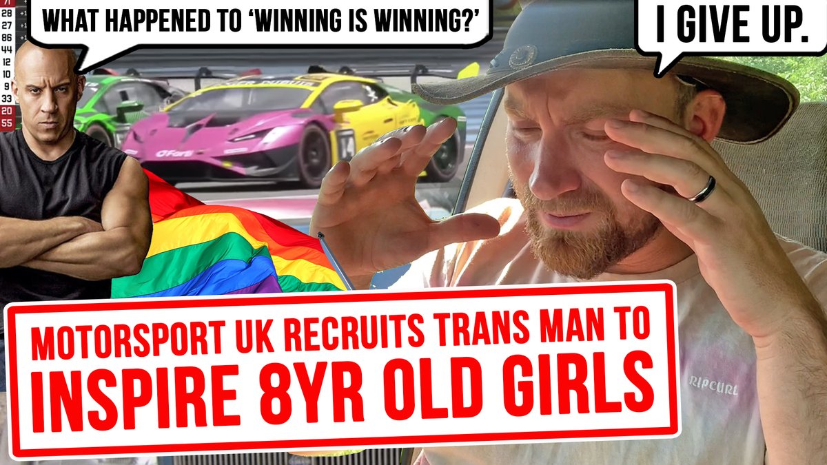 Video goes up 6.30pm. MotorsportUK, the governing body for racing in the United Kingdom have recruited a new ambassador for Girls On Track. Yup, it's a trans bloke in his 40s. Let's dive right into this one. youtube.com/watch?v=nl7xKP… #BoycottWickes #TransWomenAreConMen #TransitVan