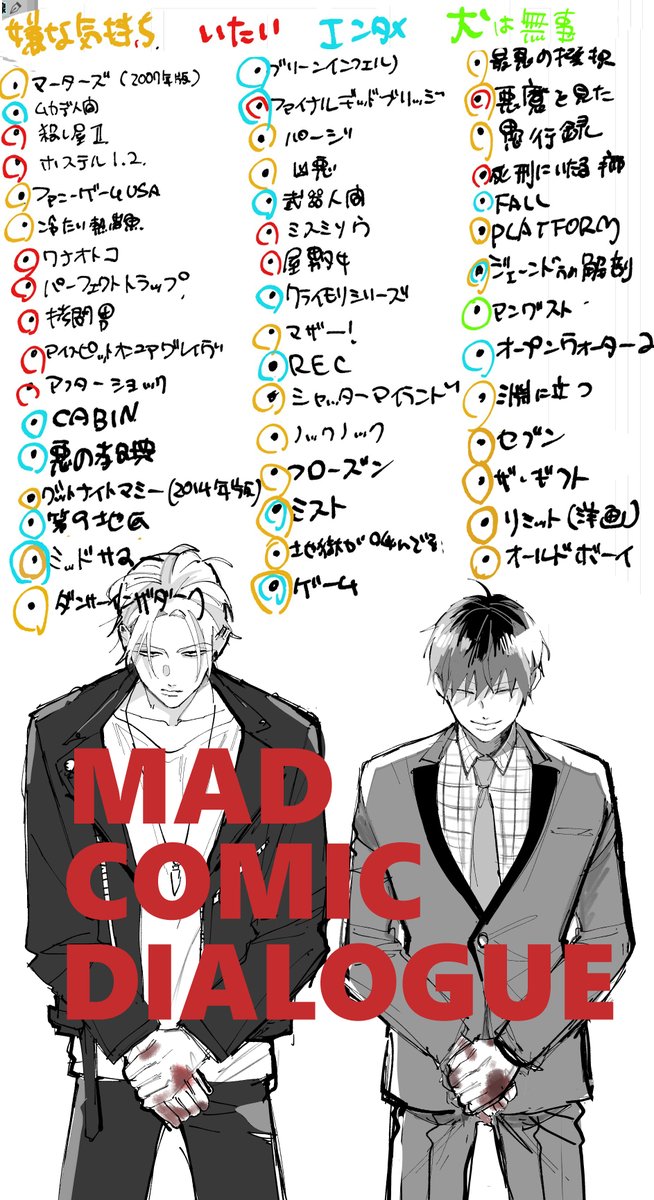 締切が怖くなくなる映画を纏めました(個人の見解です)